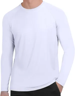 Men's Athletic Running Shirt Long Sleeve Quick Dry UPF 50  Sun Protection Hiking Fishing T-Shirts for Men
