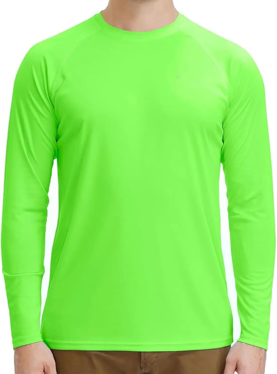 Men's Athletic Running Shirt Long Sleeve Quick Dry UPF 50  Sun Protection Hiking Fishing T-Shirts for Men