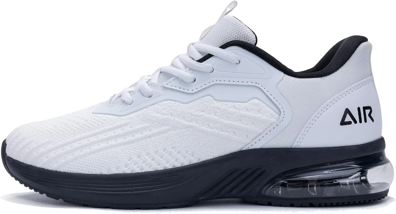 Mens Athletic Running Shoes Easy Slip On Tennis Sneakers Lightweight Comfortable Gym Walking Shoes for Men