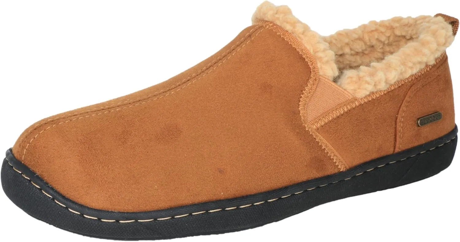 Men's Comfort Slippers,Memory Foam Loafer Shoes with Wool Blend Lining