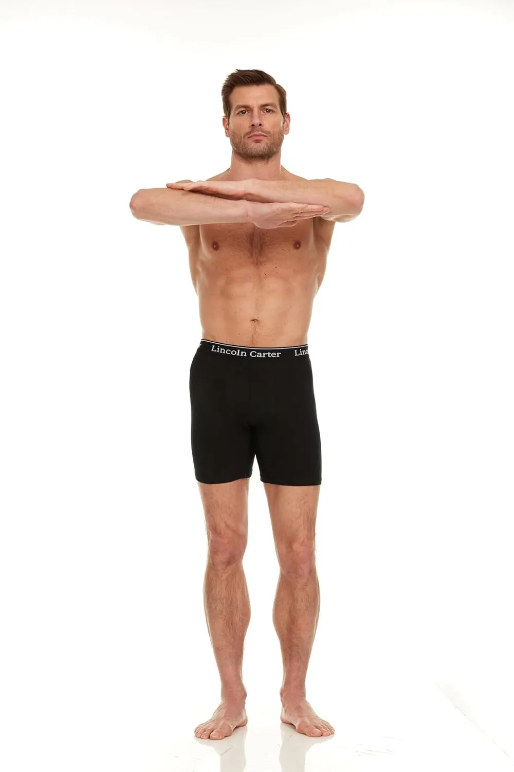 Mens Cotton Stretch Boxer Briefs, Fly/No Fly - Breathable Anti Chafing Tagless Underwear for Men - Multipack