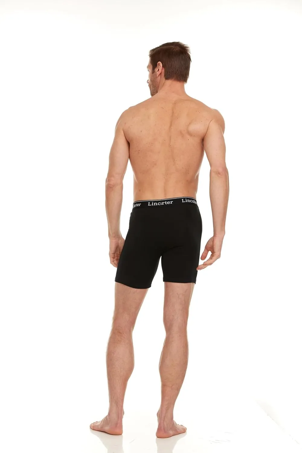 Mens Cotton Stretch Boxer Briefs, Fly/No Fly - Breathable Anti Chafing Tagless Underwear for Men - Multipack