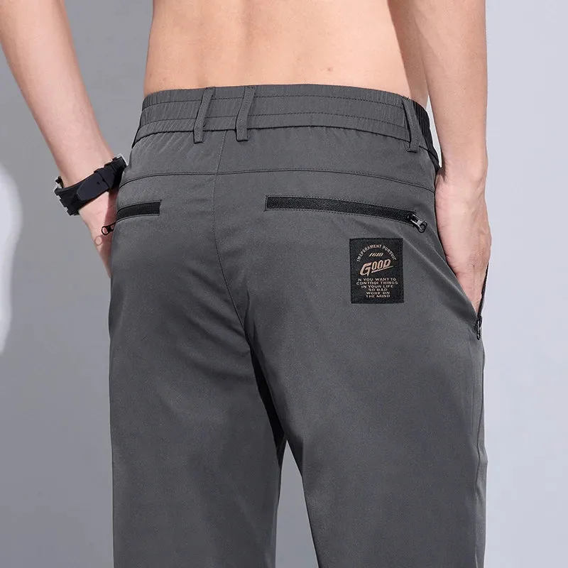 Men's Elastic Slim Golf Trousers