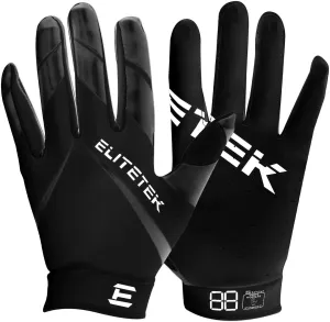 Men's Football Gloves RG-14 Super Tight Fitting Football Gloves - Easy Slip On Design No Wrist Strap for Men