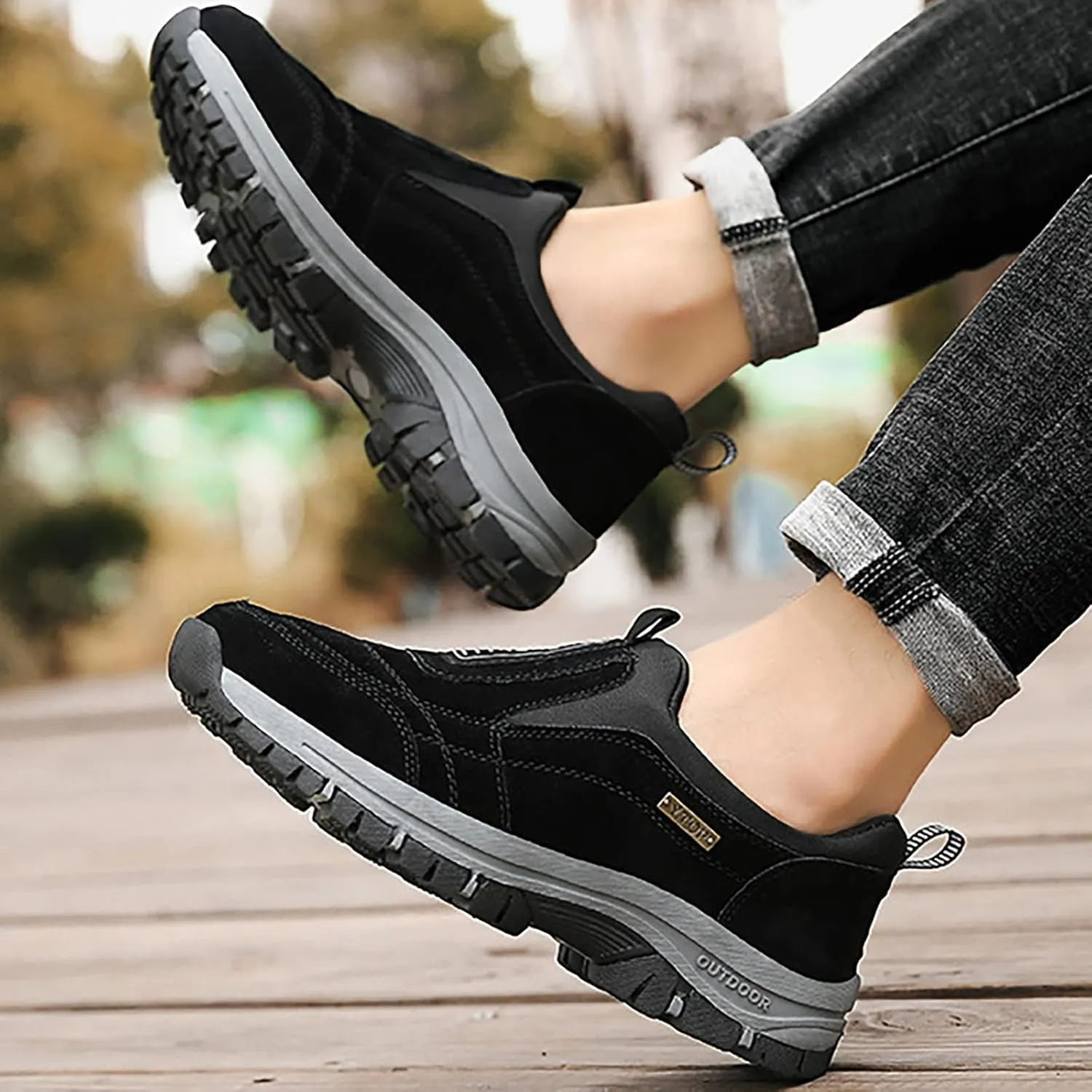 Men's Kiking Shoes Sports Walking Running Traveling Lightweight Breathable Slip On Loafers