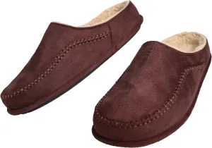 Men's Slip On Moccasin Slippers, Indoor/Outdoor Comfy House Shoes, Wide Loafer Slippers
