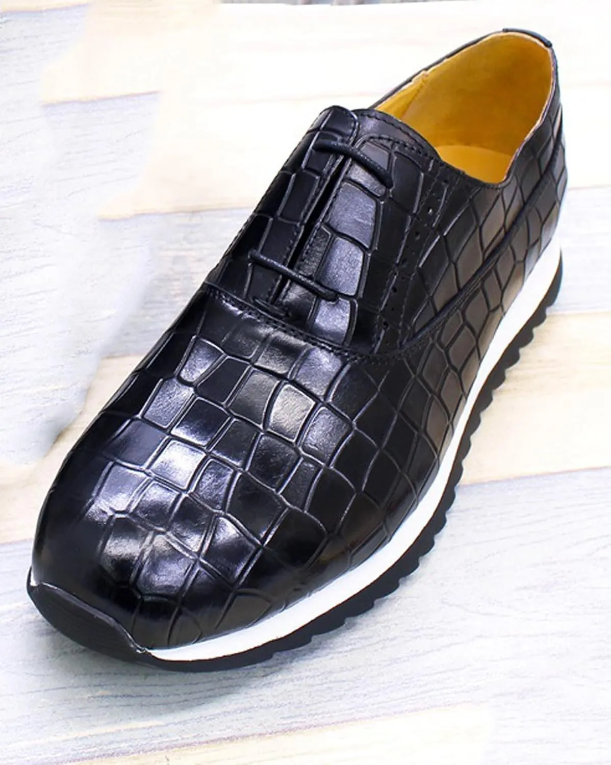 Mens Sneakers Casual Shoes Fashion Comfort Walking Shoes Modern Breathable Genunie Leather Flat Oxfords Men's Running Shoes