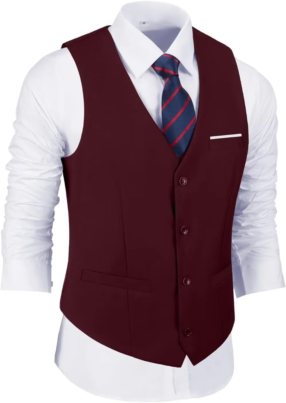 Men's Suit Slim Fit 2 Pieces Suits Set Grooms Tuxedos Business Wedding Prom Party Suit Vest and Pants