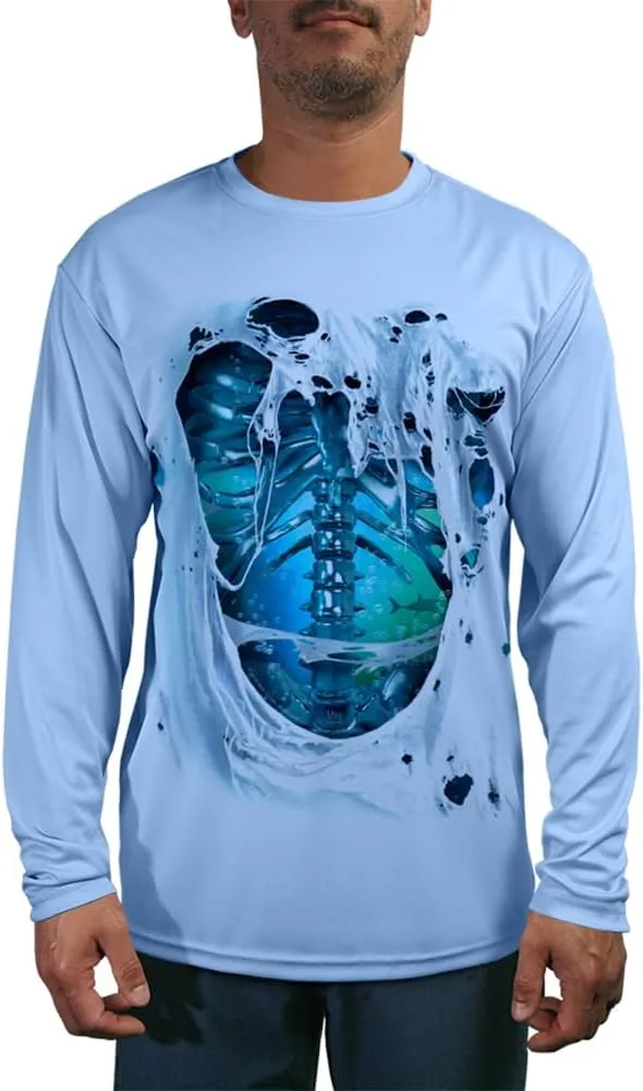 Men's Water Bones UV Long Sleeve Fishing Shirt