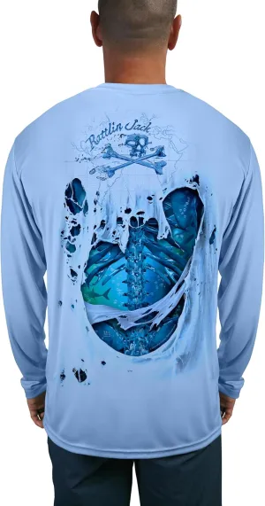 Men's Water Bones UV Long Sleeve Fishing Shirt