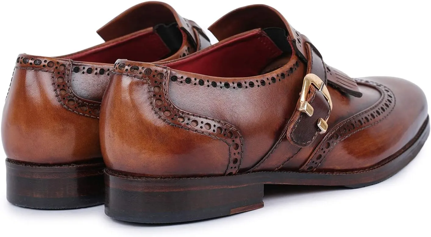 Men's Wingtip Brogue Kiltie Monk Strap Loafer Dress Shoes