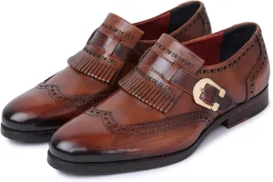 Men's Wingtip Brogue Kiltie Monk Strap Loafer Dress Shoes