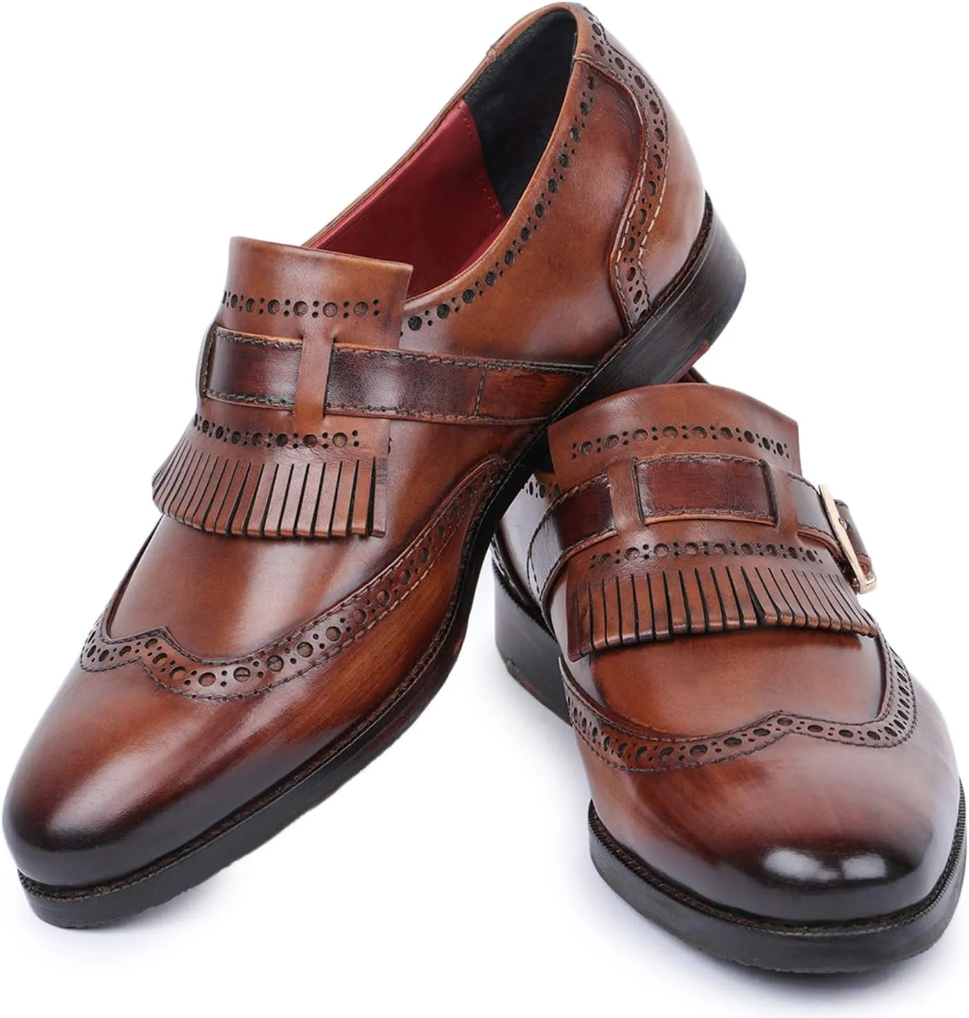 Men's Wingtip Brogue Kiltie Monk Strap Loafer Dress Shoes