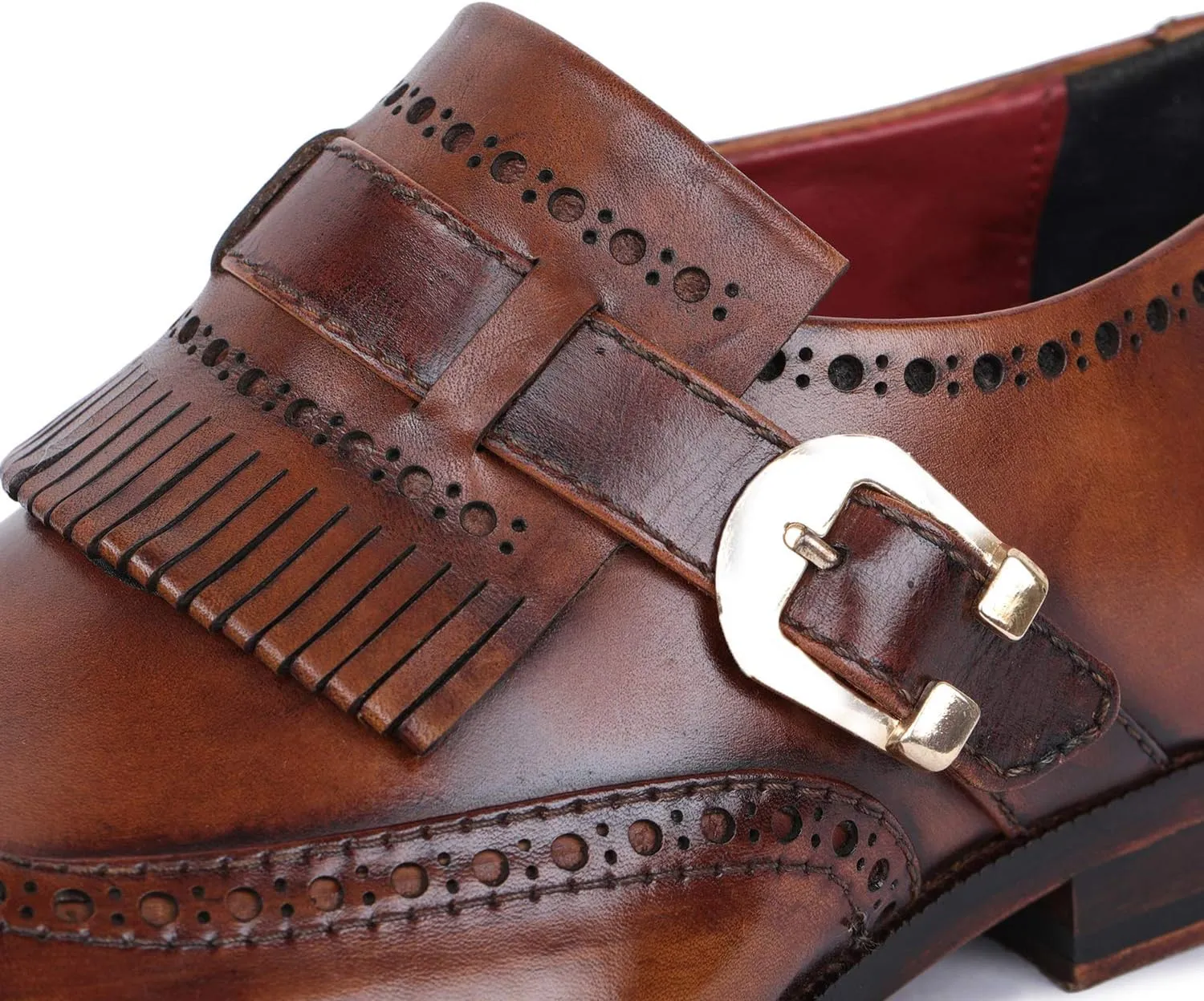 Men's Wingtip Brogue Kiltie Monk Strap Loafer Dress Shoes