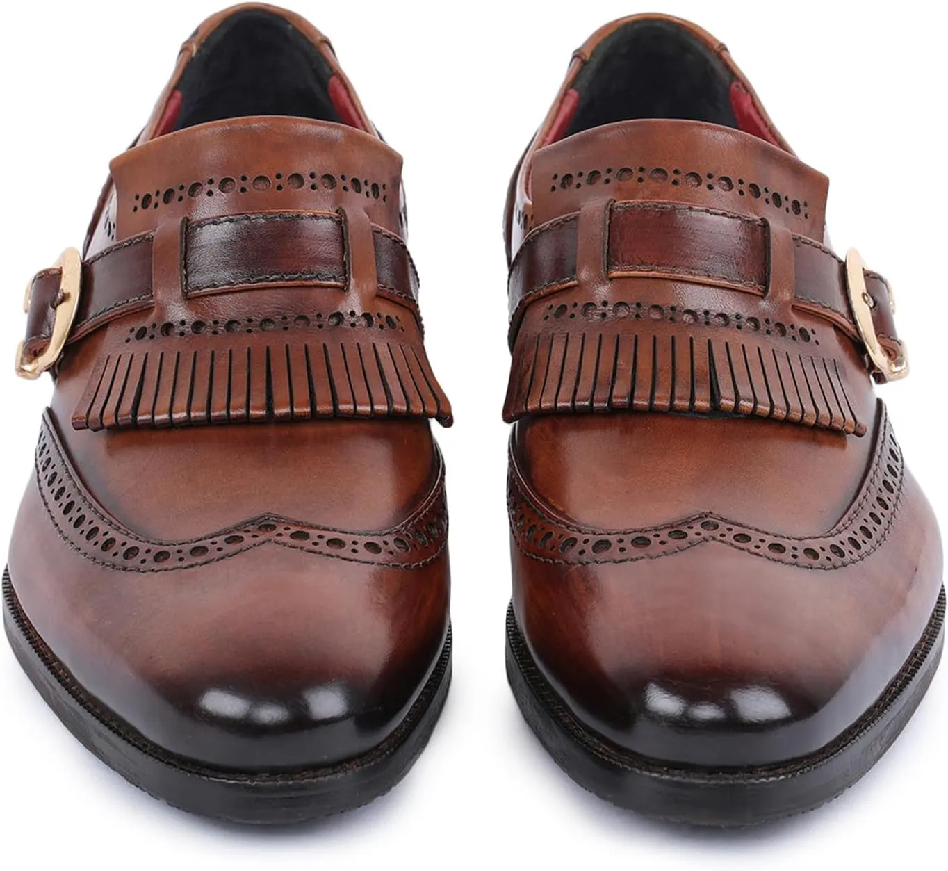 Men's Wingtip Brogue Kiltie Monk Strap Loafer Dress Shoes