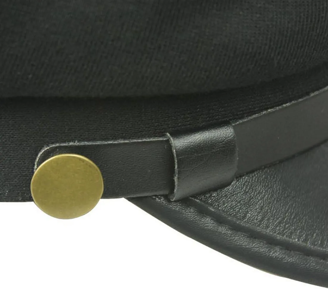 Mens Women Vintage Army Cadet Military Navy Sailor Cap Flat Top Hats