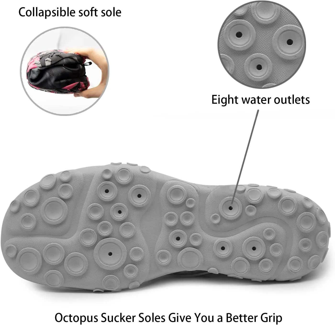 Men's Women's Water Shoes Quick Dry Barefoot Beach Brook Athletic Sport Shoes Boating Surfing Hiking Yoga Daily Wear Match