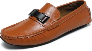Mens's Loafers Genuine Leather Penny Loafers Slip on Casual Shoes Non Slip Lightweight Office Shoes