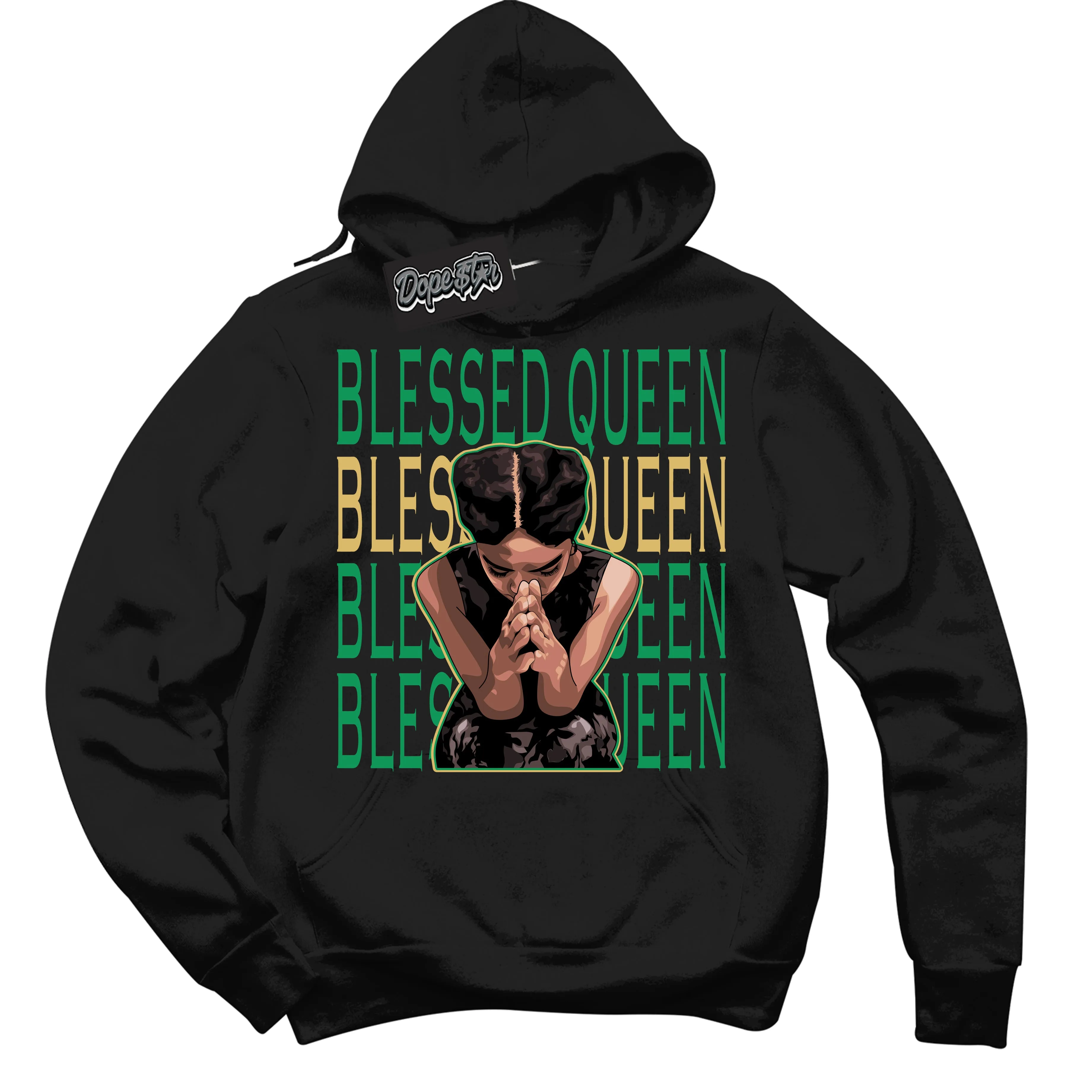 Method of Make Lucky Green 1s Sneaker Hoodie Blessed Queen Graphic