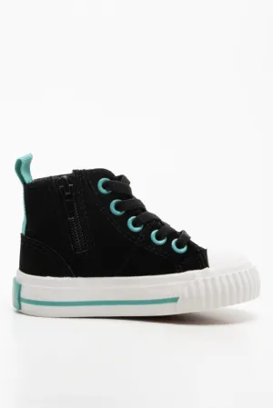 Mickey Mouse High Top Sneaker Black
