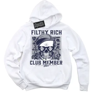 Midnight Navy 3s Sneaker Hoodie Filthy Rich Graphic