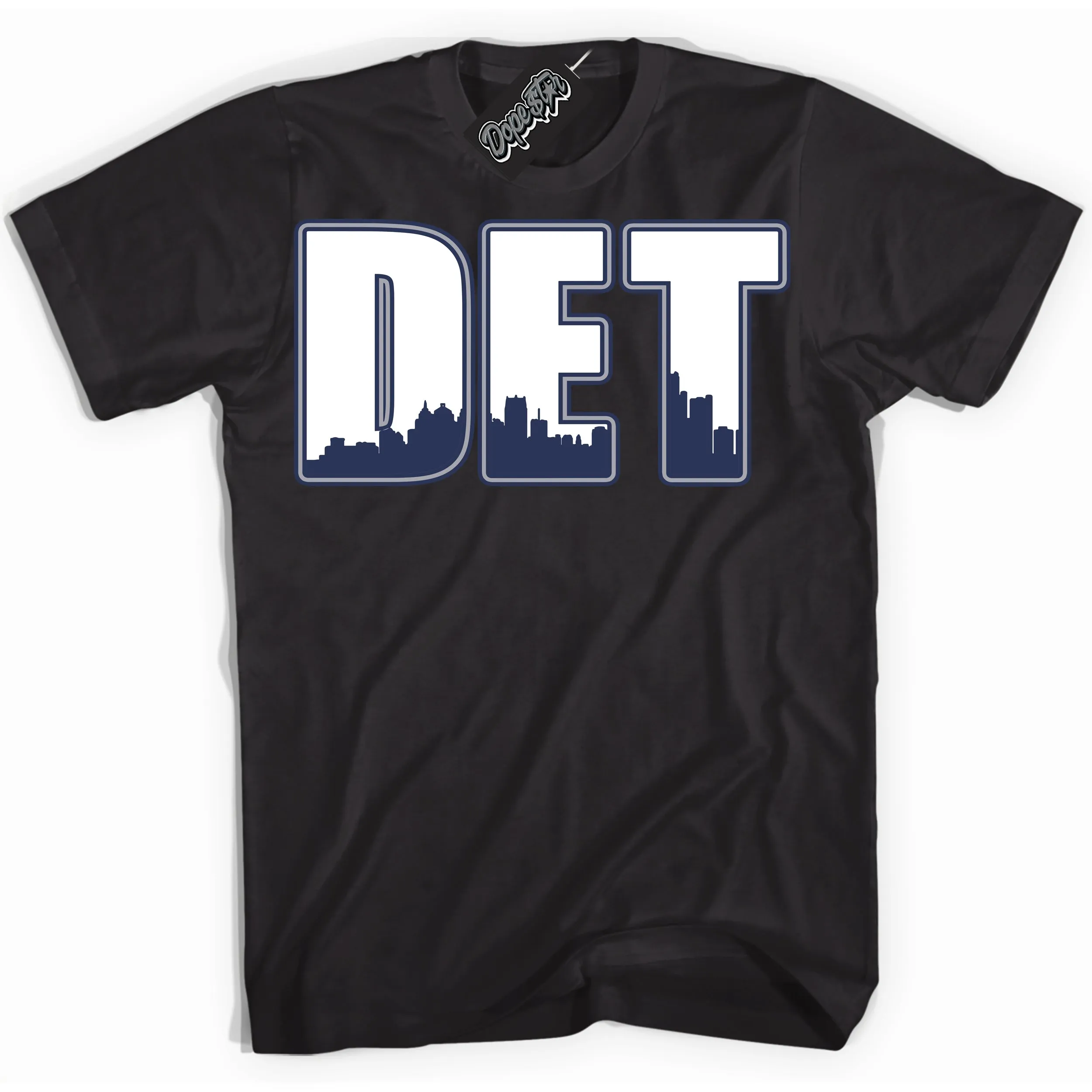 Midnight Navy 3s Sneaker Shirt Detroit Graphic
