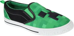Minecraft Boys Creeper Slip-On Shoes for Little Kids, Sport, Skate, Casual