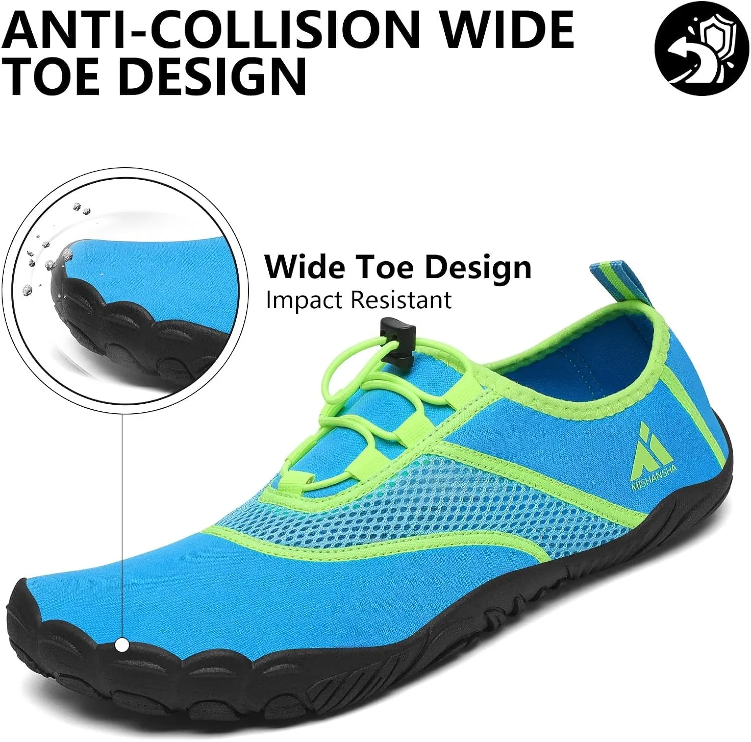 Mishansha Water Shoes for Women Barefoot Shoes Men Quick-Dry Swim Shoes