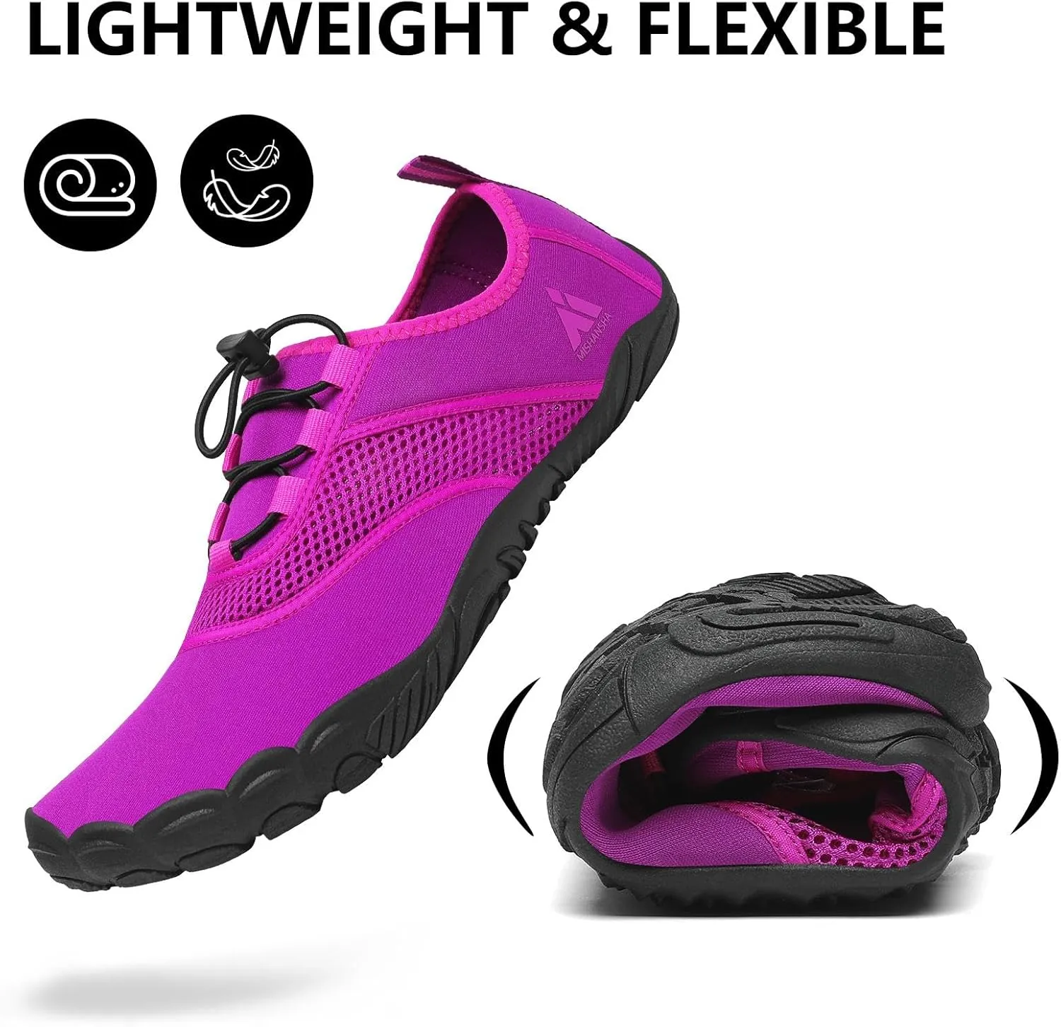 Mishansha Water Shoes for Women Barefoot Shoes Men Quick-Dry Swim Shoes