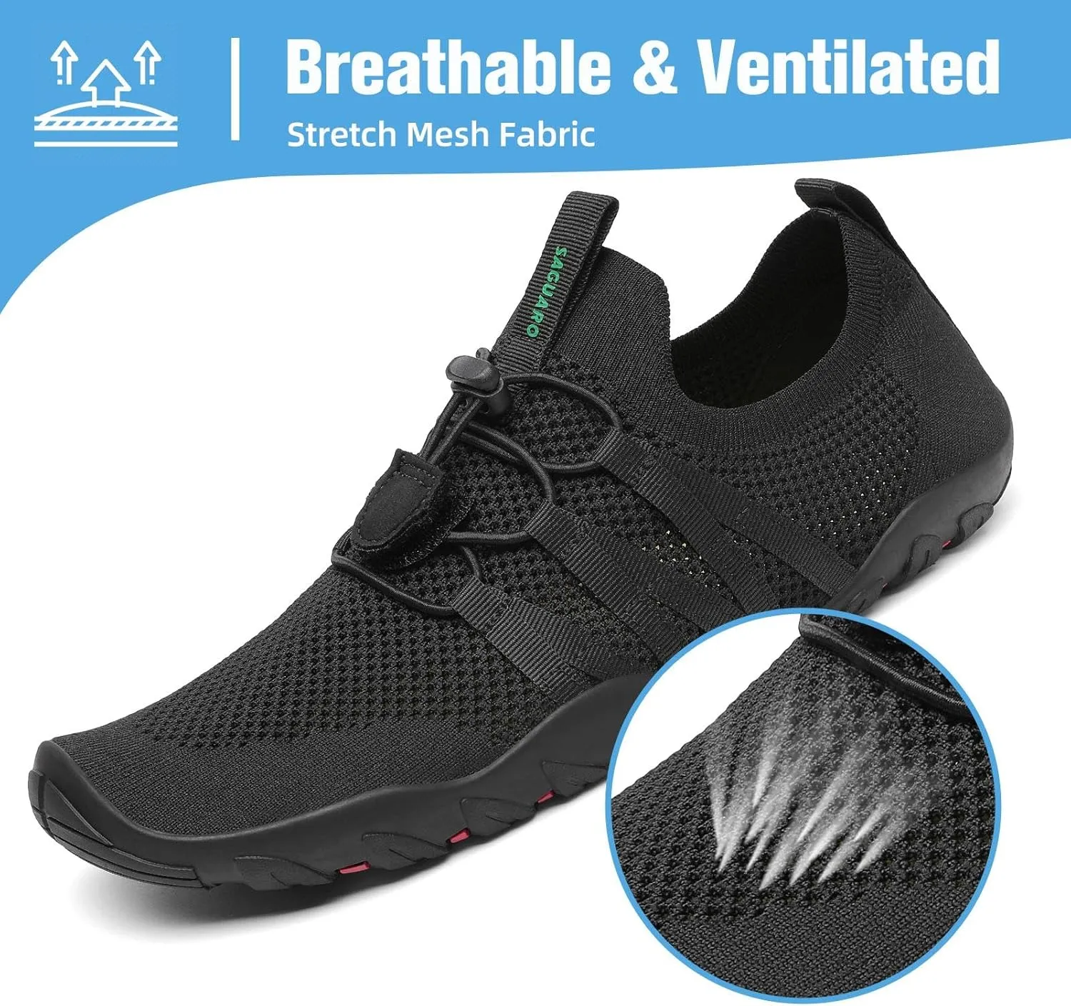 Mishansha Water Shoes for Women Men Barefoot Beach Shoe Quick Dry Aqua Swim Socks for Surfing Yoga Size 4.5-15 Women/3-13.5 Men