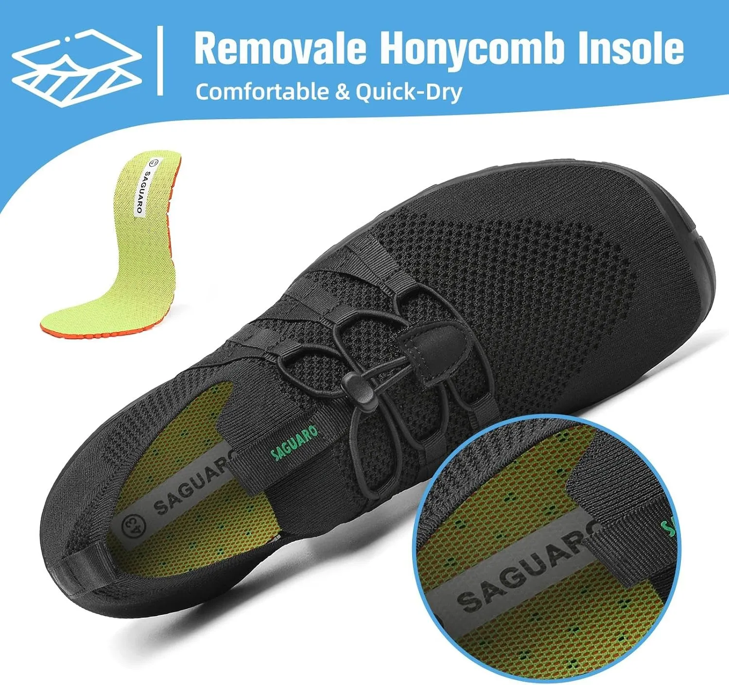 Mishansha Water Shoes for Women Men Barefoot Beach Shoe Quick Dry Aqua Swim Socks for Surfing Yoga Size 4.5-15 Women/3-13.5 Men
