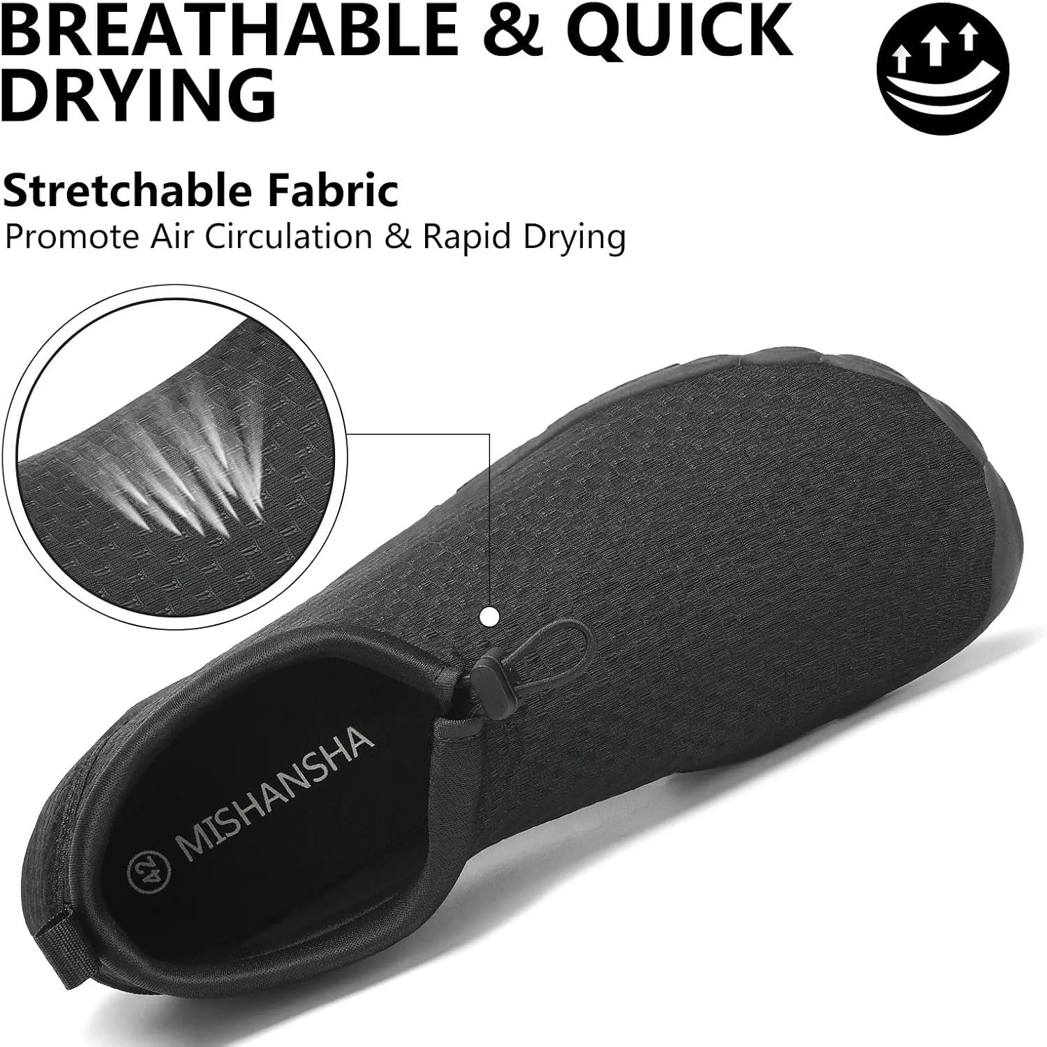 Mishansha Womens Barefoot Water Shoes Wide Toe Box Swim Shoes Quick Dry Non Slip