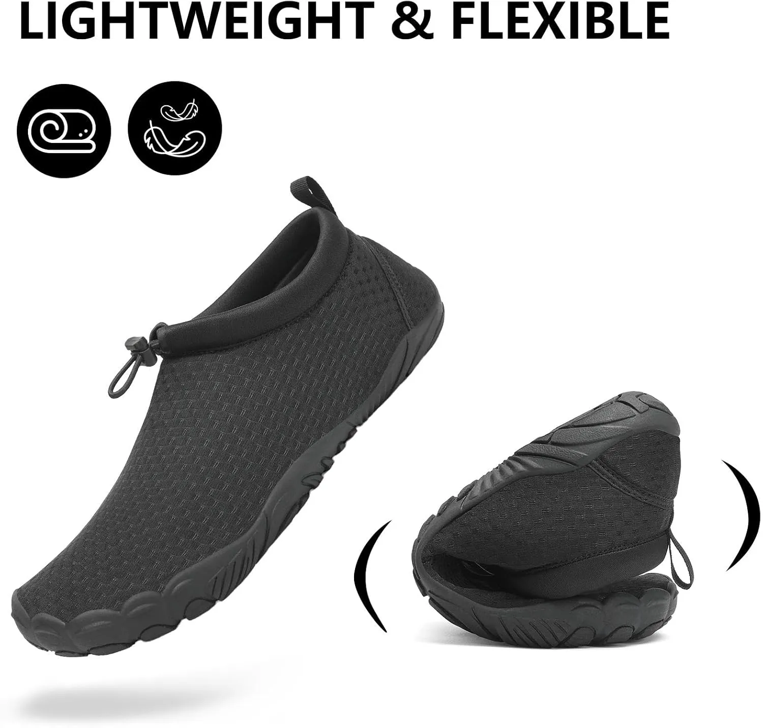 Mishansha Womens Barefoot Water Shoes Wide Toe Box Swim Shoes Quick Dry Non Slip