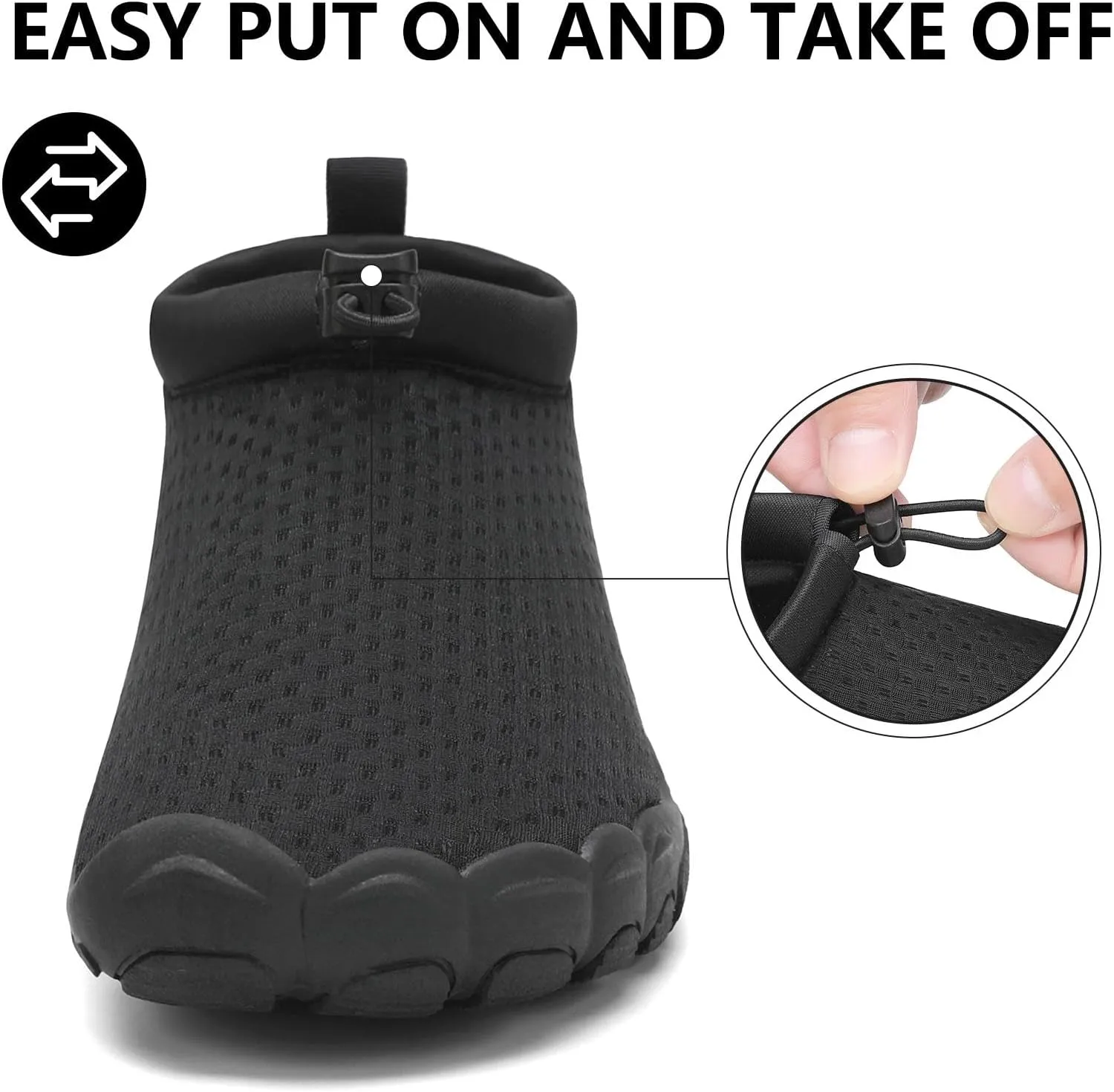 Mishansha Womens Barefoot Water Shoes Wide Toe Box Swim Shoes Quick Dry Non Slip