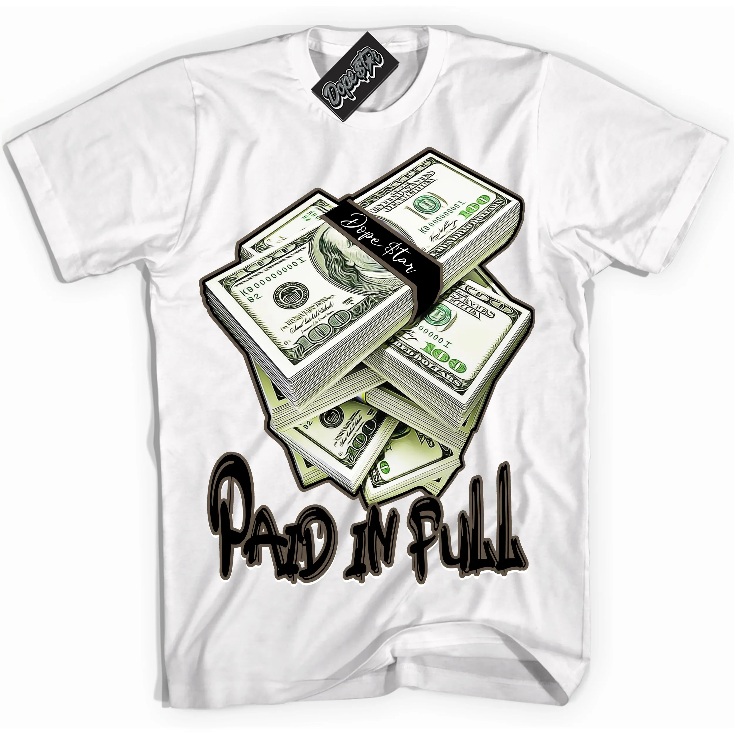 Mocha Palomino 1s Sneaker Shirt Paid In Full Graphic