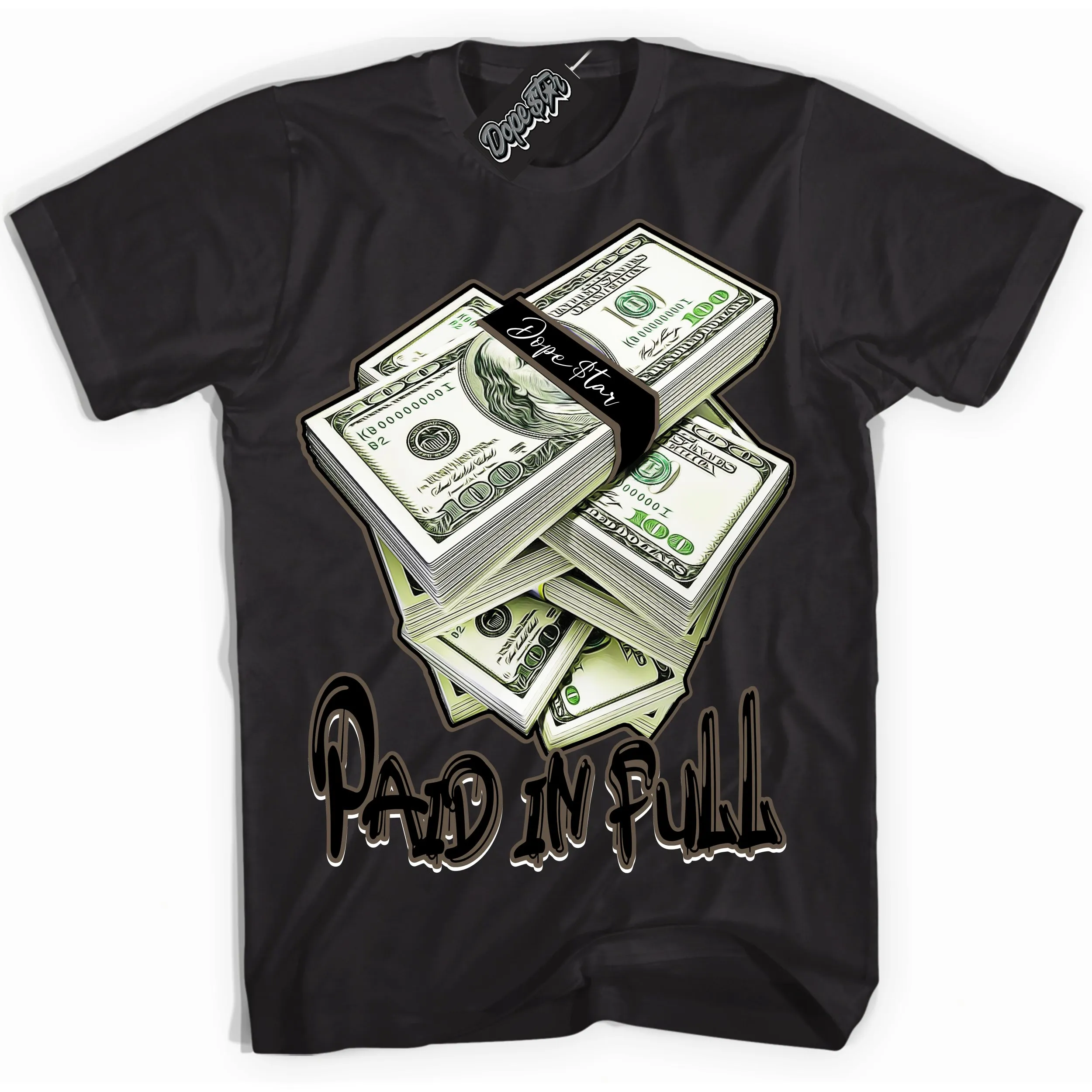 Mocha Palomino 1s Sneaker Shirt Paid In Full Graphic