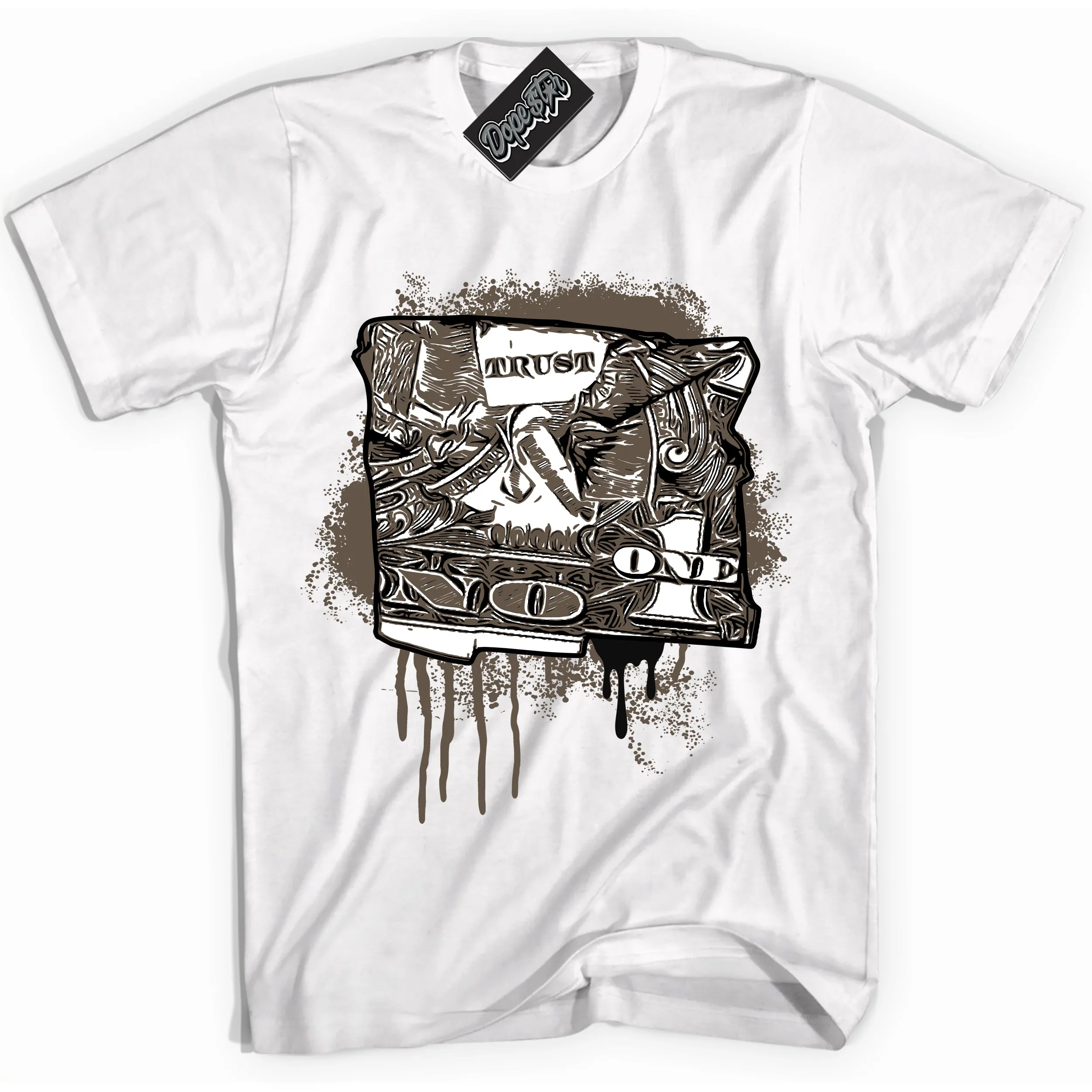 Mocha Palomino 1s Sneaker Shirt Trust No One Dollar Graphic