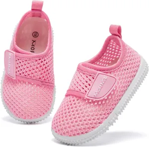 MORENDL Toddler Water Shoes Baby Breathable Mesh Non-Slip Sandals Quick Dry Lightweight Beach Barefoot Shoes