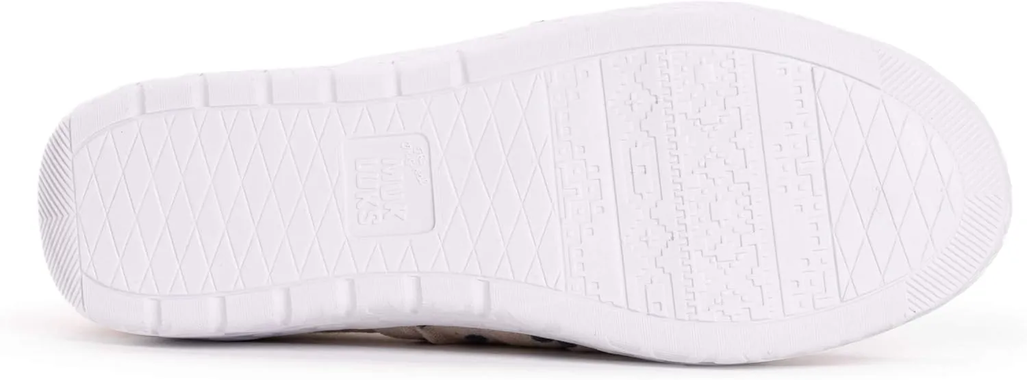 MUK LUKS Women's Boardwalk Stroll Sneaker-Beige Loafer