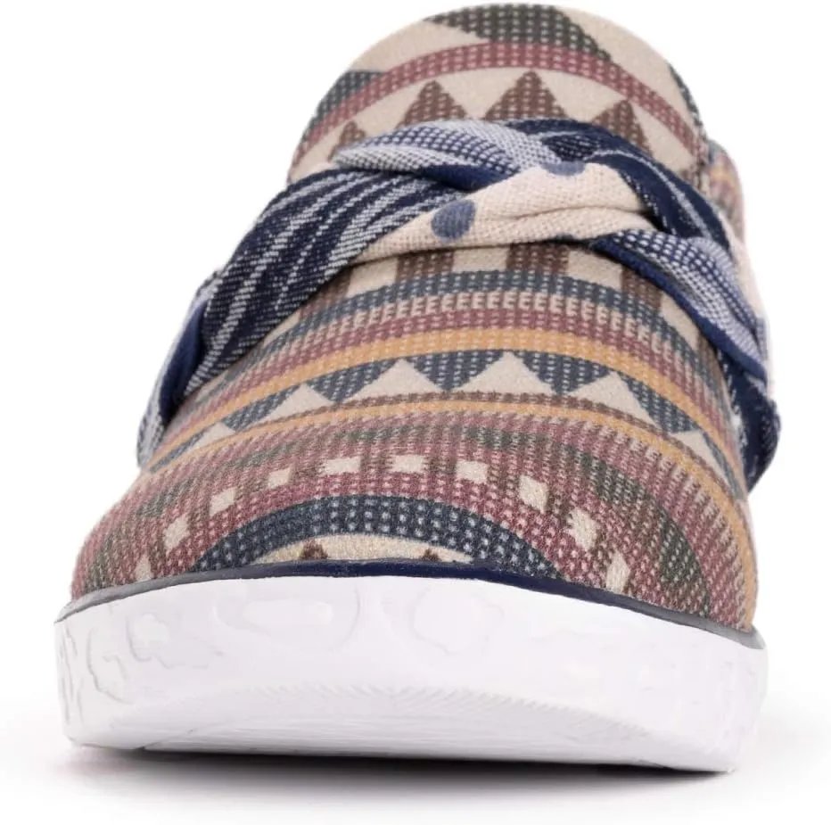 MUK LUKS Women's Boardwalk Stroll Sneaker-Beige Loafer