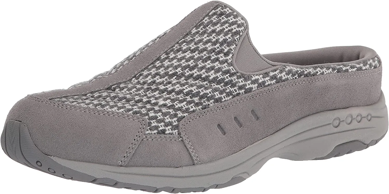 Mule Clog Wide selection X-Wide Time Round On Spirit Slip Express delivery Grey Closed-Toe Travel 030 Easy