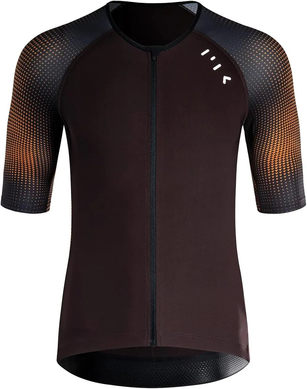 MY KILOMETRE Men's Triathlon Top Full Zip Short Sleeve Tri Shirt, Quick-Dry, UPF 50  Protection with Reflective Back Pockets