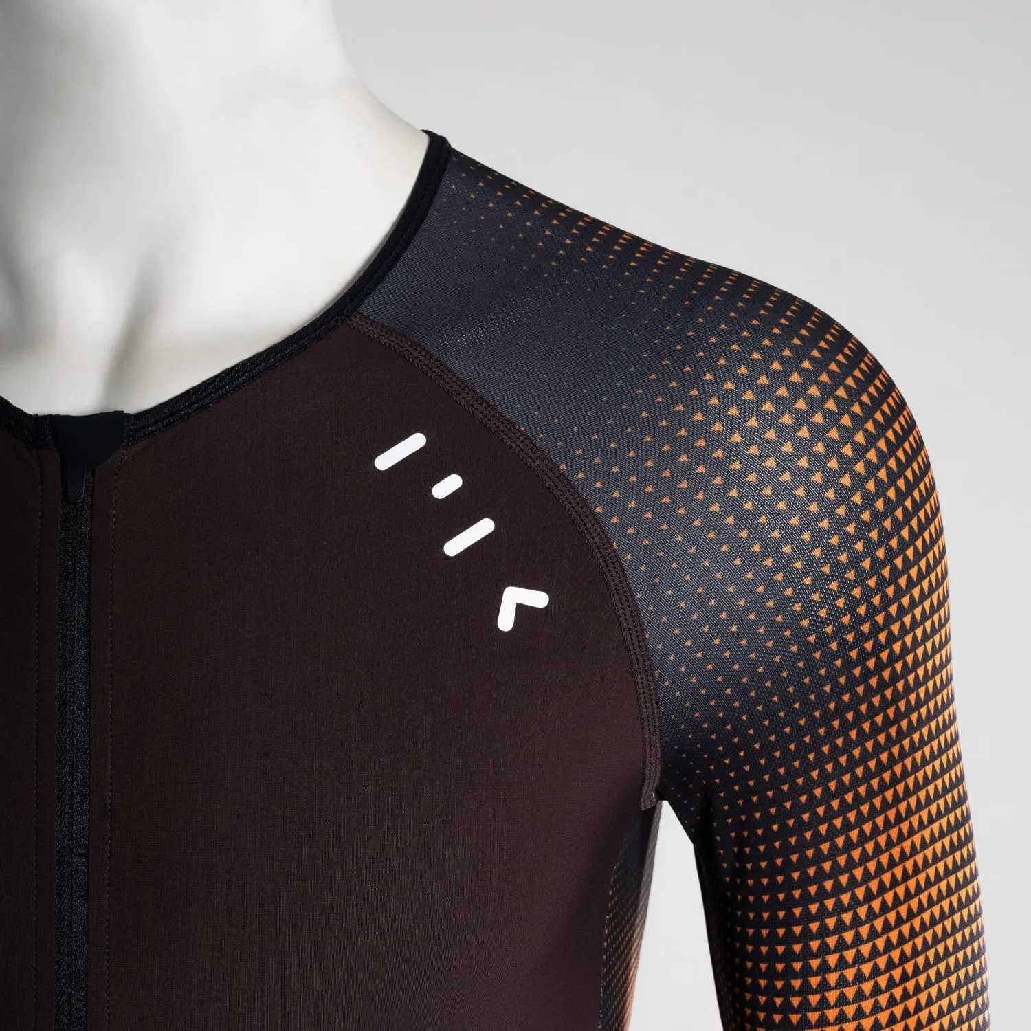 MY KILOMETRE Men's Triathlon Top Full Zip Short Sleeve Tri Shirt, Quick-Dry, UPF 50  Protection with Reflective Back Pockets