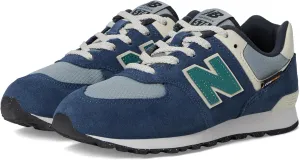 New Balance Kids 574 V1 70s Racing Lace-up Sneaker, Nb Navy/Slate Gray, 6.5 Wide US Unisex Big