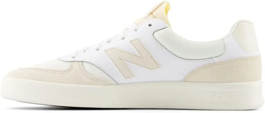 New Balance Men's 300 V3 Court Sneaker, White/Sea Salt/Linen, 13