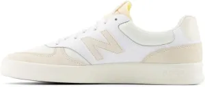New Balance Men's 300 V3 Court Sneaker, White/Sea Salt/Linen, 13