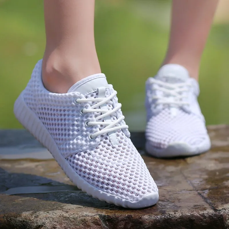 New Mesh Women Sneakers Breathable Flat Shoes