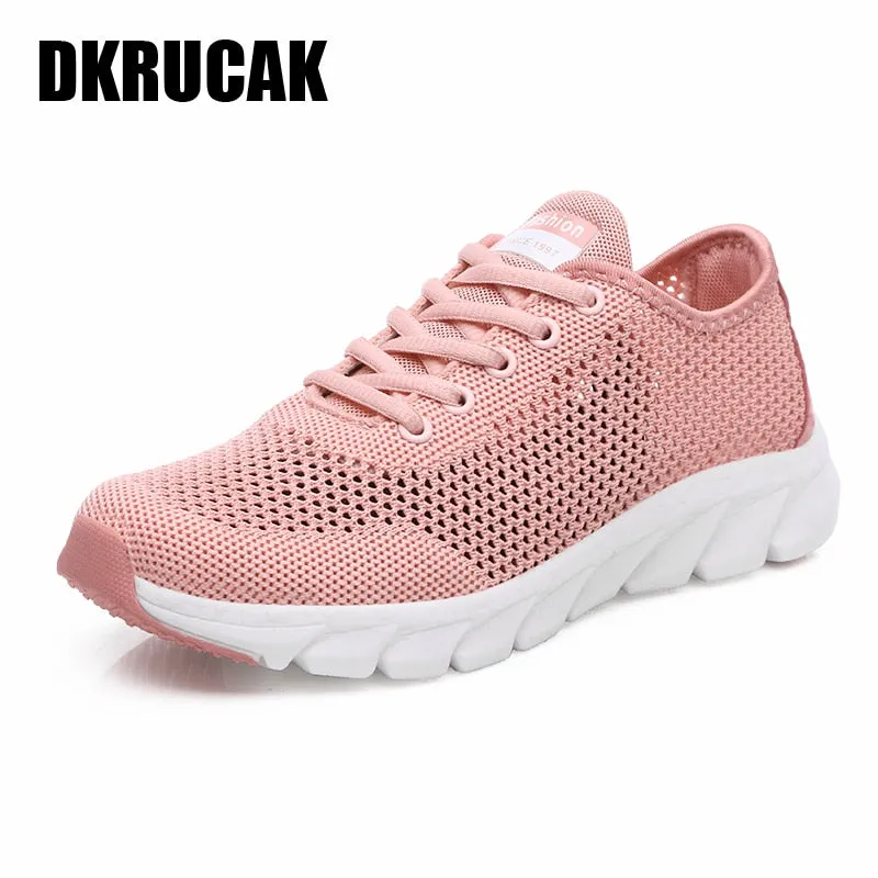 New Mesh Women Sneakers Breathable Flat Shoes