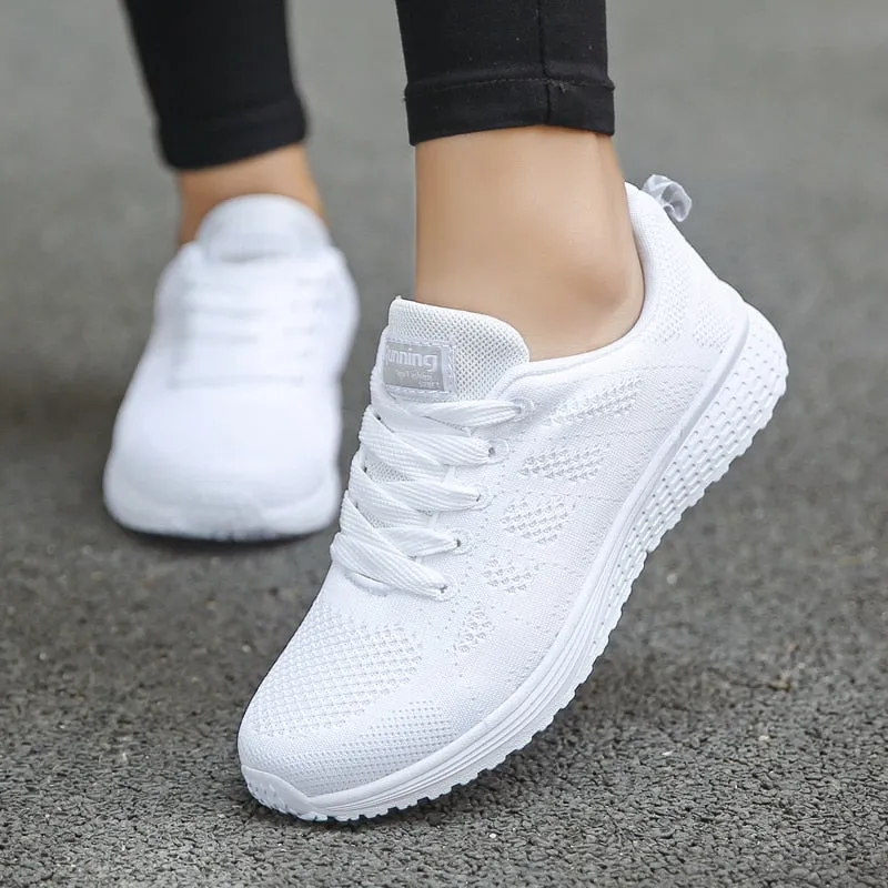 New Mesh Women Sneakers Breathable Flat Shoes