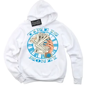 Next Nature Light Khaki Star Blue Dunk Sneaker Hoodie Time Is Money Graphic